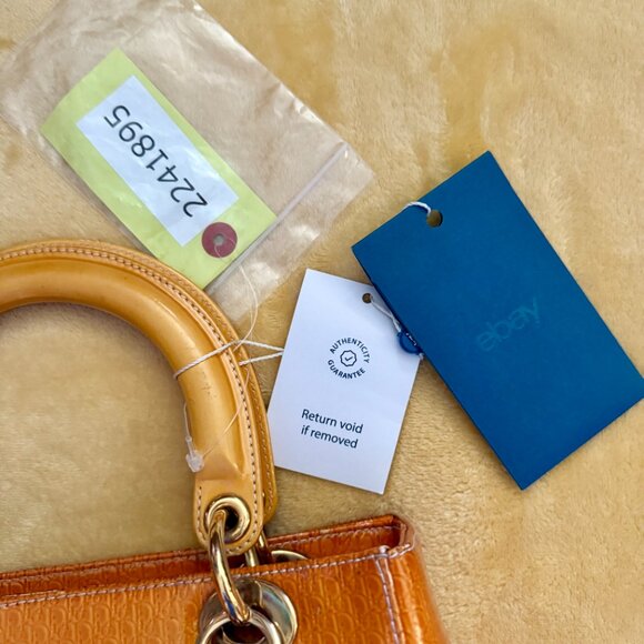 VTG ~ DIOR Patent Leather Monogram Lady Bag - Picture 7 of 14